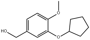3-环戊氧基-4-甲氧苄醇,133332-49-7,结构式