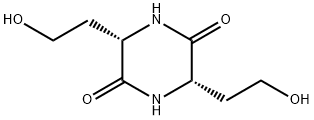 (L)-3,6-Bis(-hydroxyethyl)-2,5-diketopiperazine Struktur