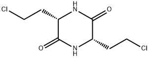(L)-3,6-Bis(-chloroethyl)-2,5-diketopiperazine Structure