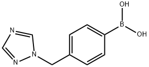 Boronic acid, B-[4-(1H-1,2,4-triazol-1-ylmethyl)phenyl]-,1333344-76-5,结构式