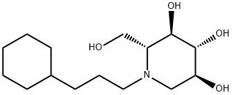 N-CYCLOHEXYLPROPYL DEOXYNOJIRIMYCIN Structure