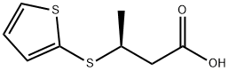 (3S)-3-(2-thienylthio)butanoic acid Structure