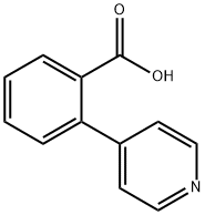 2-ピリジン-4-イル安息香酸 化学構造式