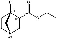 ENDO-1-AZABICYCLO[2.2.1]HEPTANE-3-CARBOXYLIC ACID, ETHYL ESTER Structure