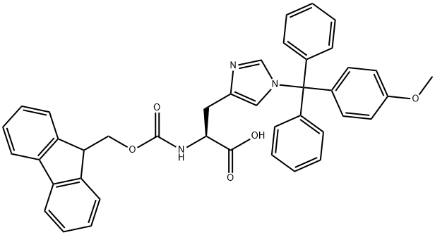 FMOC-HIS(MMT)-OH,133367-33-6,结构式