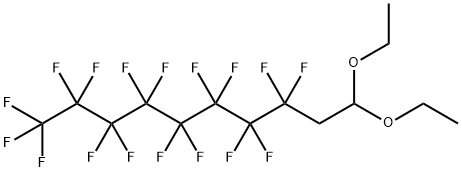 2-(PERFLUORO-N-OCTYL)ACETALDEHYDE DIETHYL ACETAL Structure