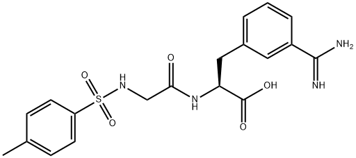 N(alpha)-tosyl-glycyl-3-amidinophenylalanine 结构式