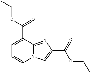 イミダゾ[1,2-A]ピリジン-2,8-ニカルボン酸ジエチル 化学構造式