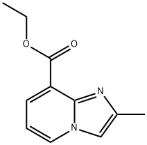 IMidazo[1,2-a]pyridine-8-carboxylic acid, 2-Methyl-, ethyl ester Struktur