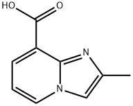 2-甲基-8-咪唑并[1,2-A]吡啶羧酸, 133427-10-8, 结构式
