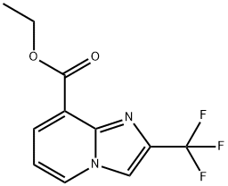 IMidazo[1,2-a]pyridine-8-carboxylic acid, 2-(trifluoroMethyl)-, ethyl ester Structure