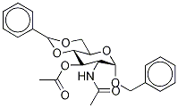 Benzyl 2-AcetaMido-4,6-O-benzylidene-2-deoxy-α-D-glucopyranoside 3-Acetate Structure