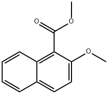 甲基2-甲氧基萘甲酸酯, 13343-92-5, 结构式