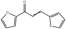 1-(2-フラニル)-3-(2-チエニル)-2-プロペン-1-オン 化学構造式