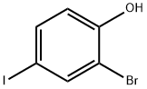 2-溴-4-碘苯酚,133430-98-5,结构式