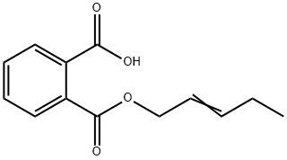 Mono(2E-pentenyl) Phthalate Structure