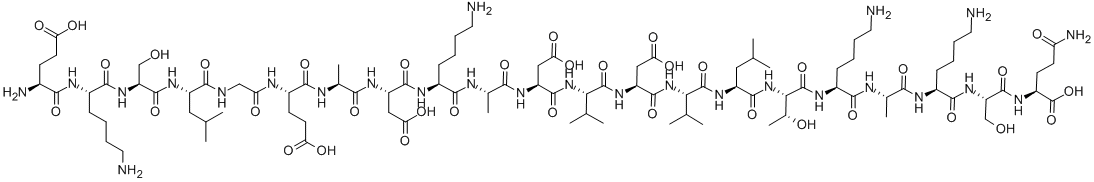 PARATHYROID HORMONE [ASP76]-HUMAN: FRAGMENT 64-84 Struktur