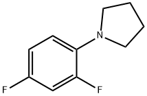 1-(2,4-二氟苯基)吡咯烷, 1334499-91-0, 结构式