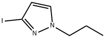 3-ヨード-1-プロピル-1H-ピラゾール 化学構造式