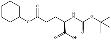 (R)-2-((叔丁氧基羰基)氨基)-5-(环己氧基)-5-氧代戊酸,133464-27-4,结构式