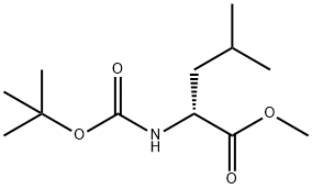 BOC-D-LEUCINE METHYL ESTER Structure