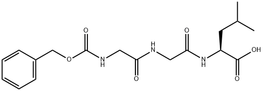 N-苄氧羰基甘氨酰甘氨酰-L-亮氨酸,13347-77-8,结构式