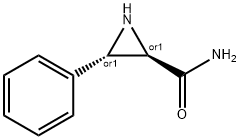 2-Aziridinecarboxamide,3-phenyl-,trans-(9CI) Structure