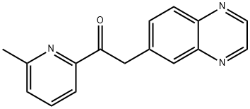 Ethanone, 1-(6-Methyl-2-pyridinyl)-2-(6-quinoxalinyl)- Structure