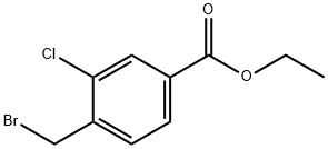 4-(溴甲基)-3-氯苯甲酸乙酯 结构式