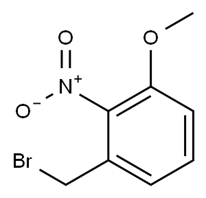1-(BROMOMETHYL)-3-METHOXY-2-NITROBENZENE, 133486-62-1, 结构式
