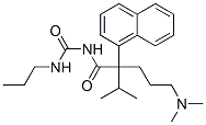 1-[5-(Dimethylamino)-2-isopropyl-2-(1-naphtyl)valeryl]-3-propylurea Struktur