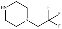 1-(2,2,2-トリフルオロエチル)ピペラジン 化学構造式