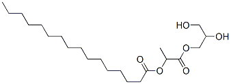 2-(hexadecanoyloxy)propionic acid, monoester with glycerol Struktur