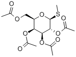 METHYL 2,3,4,6-TETRA-O-ACETYL-BETA-D-THIOGLUCOPYRANOSIDE Struktur
