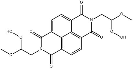 N,N'-bis(2-hydroxyperoxy-2-methoxyethyl)-1,4,5,8-naphthalenetetracarboxylic diimide Structure