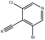 3-broMo-5-chloropyridine-4-carbonitrile Struktur