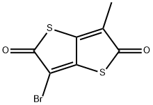 3-Bromo-6-methyl-thieno[3,2-b]thiophene-2,5-dione Struktur