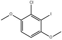 2-Chloro-3-iodo-1,4-diMethoxybenzene, 97% 化学構造式