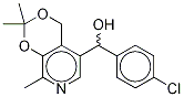 (+/-)-4-Chlorophenyl-5-[(3,4-isopropylidine)-2-methylpyridine]methanol Structure