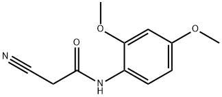 2-cyano-N-(2,4-dimethoxyphenyl)acetamide Structure