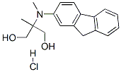 2-(9H-fluoren-2-ylmethylamino)-2-methyl-propane-1,3-diol hydrochloride 结构式