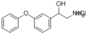 2-AMINO-1-(3-PHENOXYPHENYL)ETHANOL HYDROCHLORIDE Structure