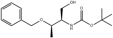 N-叔丁氧羰基-(2R,3R)-2-氨基-3-苄氧基-1-丁醇, 133565-43-2, 结构式