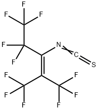 PERFLUORO-(2-METHYL-3-ISOTHIOCYANATO)PENT-2-ENE 结构式