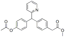 [4-[(4-acetyloxyphenyl)-pyridin-2-yl-methyl]phenyl] acetate: methane Structure