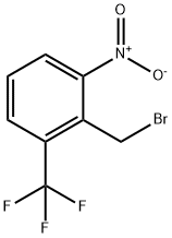 2-(BROMOMETHYL)-1-NITRO-3-(TRIFLUOROMETHYL)BENZENE Struktur
