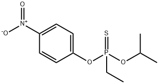 Ethylphosphonothioic acid O-isopropyl O-(p-nitrophenyl) ester Struktur