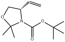 (S)-2,2-二甲基-4-乙烯基噁唑啉-3-羧酸叔丁酯, 133625-87-3, 结构式
