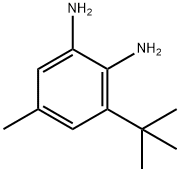 1,2-Benzenediamine,  3-(1,1-dimethylethyl)-5-methyl- Structure