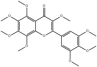 3,5,6,7,8,3',4',5'-八甲氧基黄酮,13364-94-8,结构式